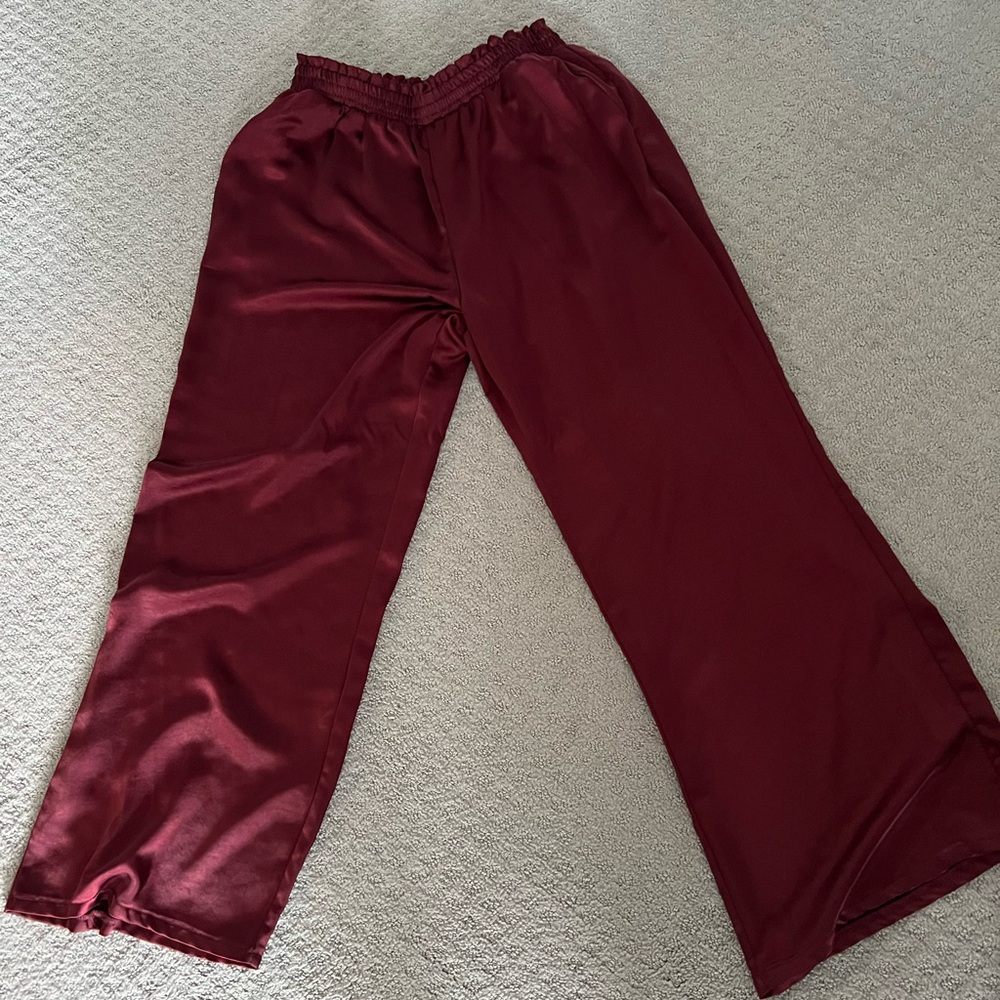 Ivy Wide leg satin pants